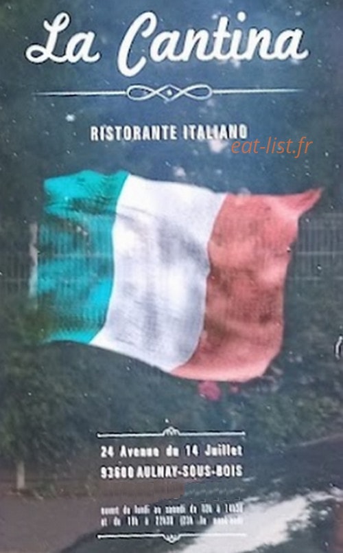 La Cantina — carte page 1