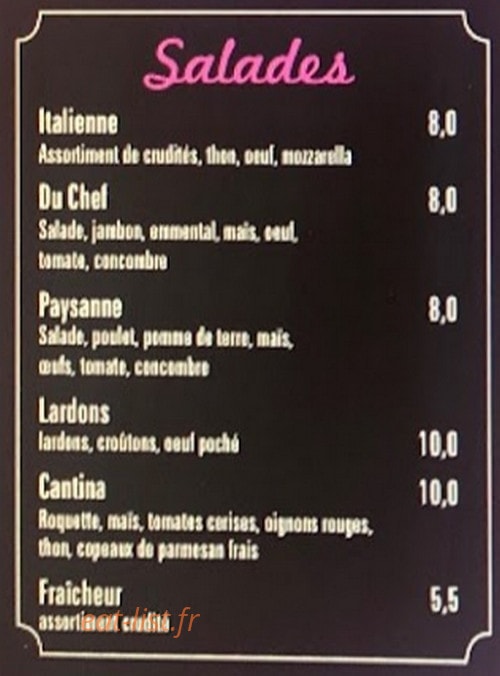 La Cantina — carte page 6