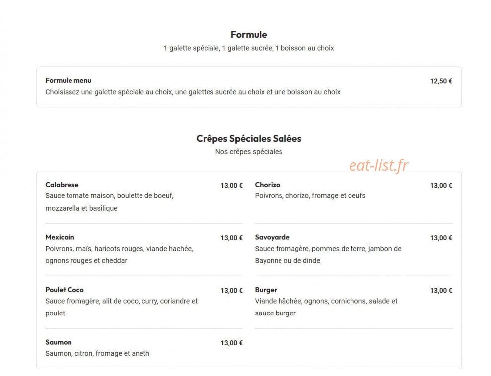 La Petite Farandole — carte page 1