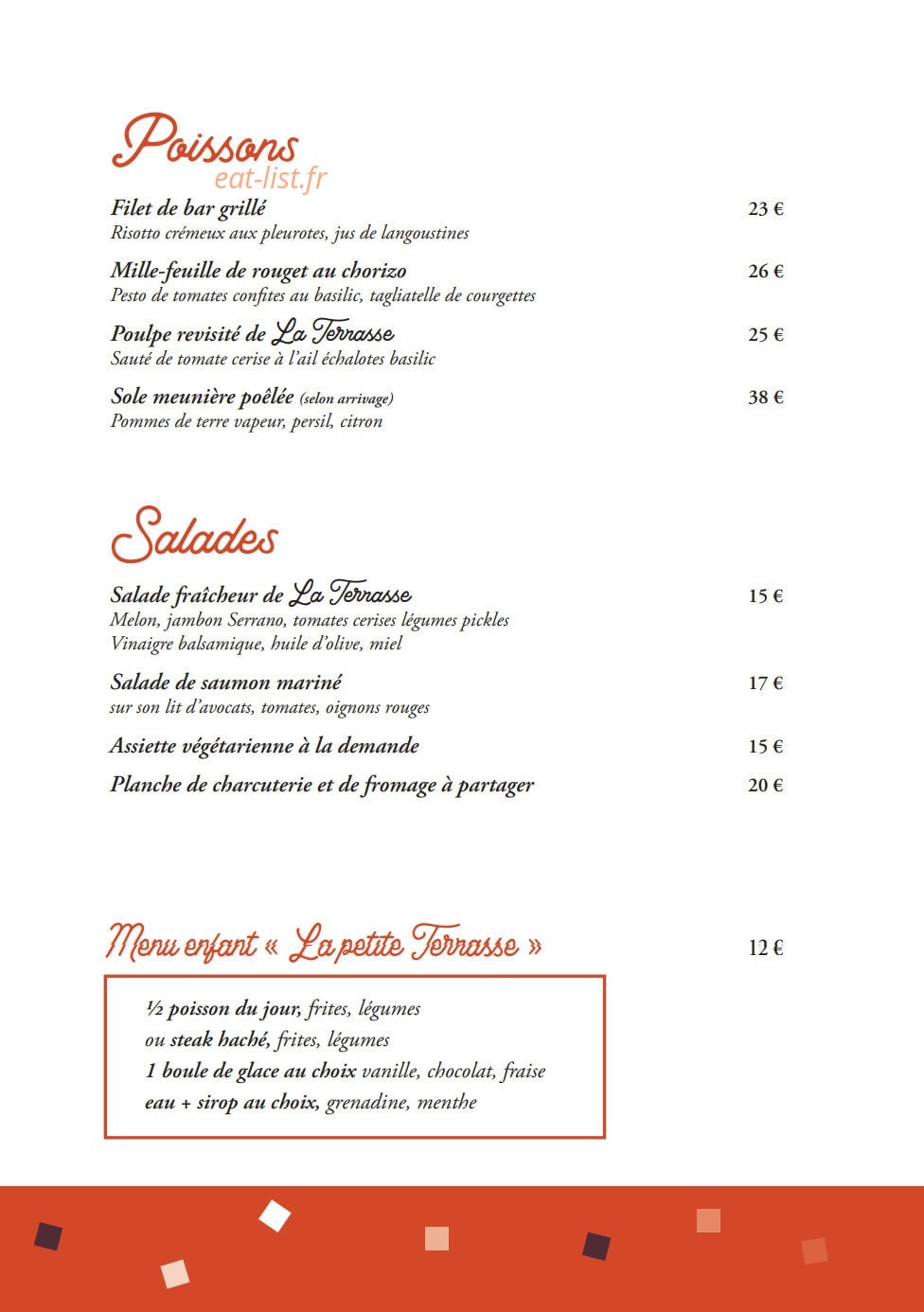 La Terrasse — carte page 3