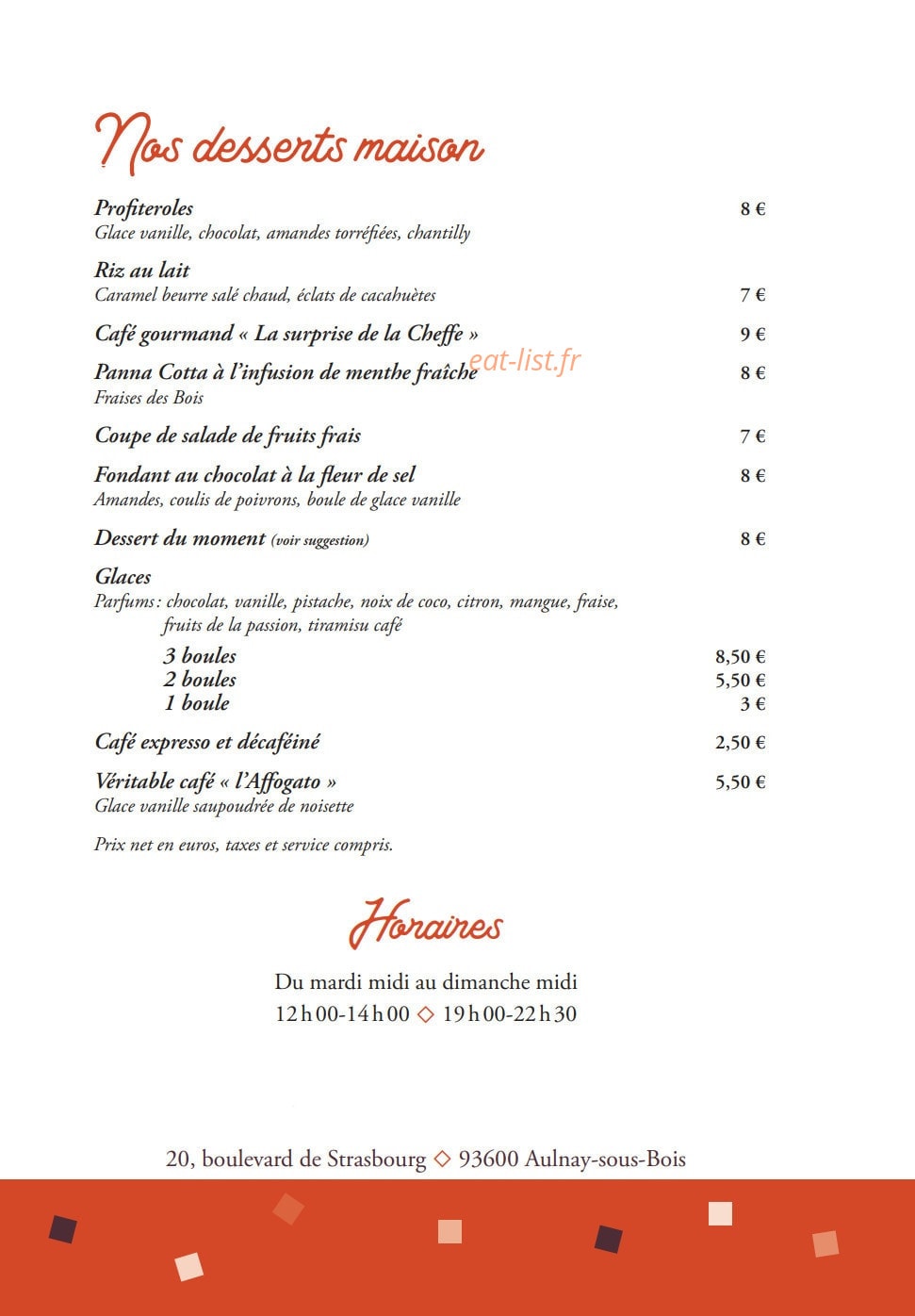 La Terrasse — carte page 4