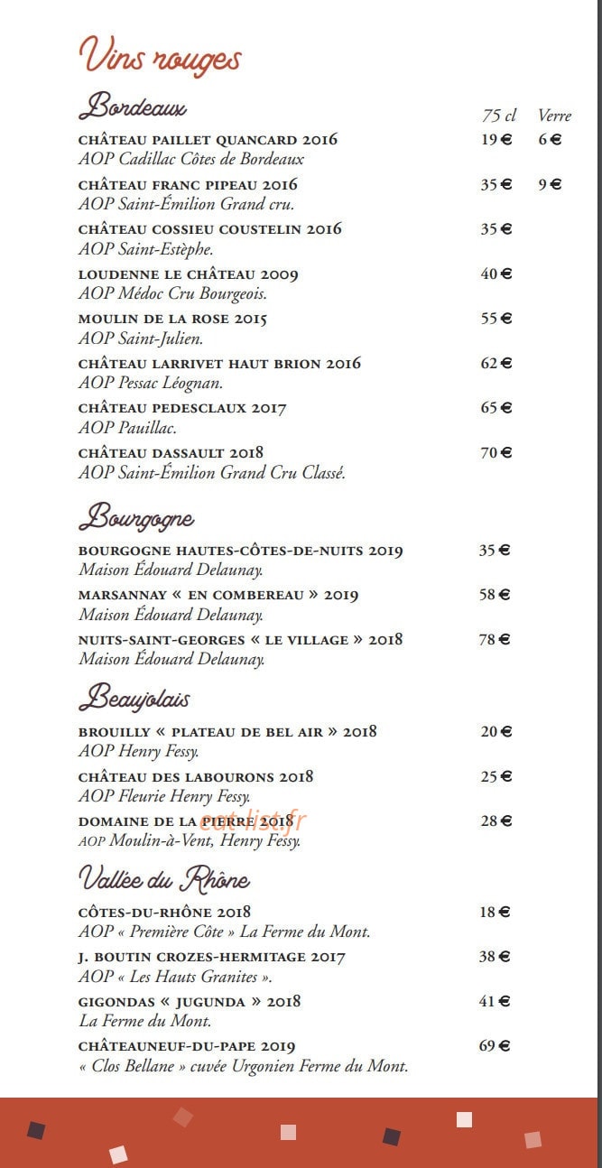 La Terrasse — carte page 7