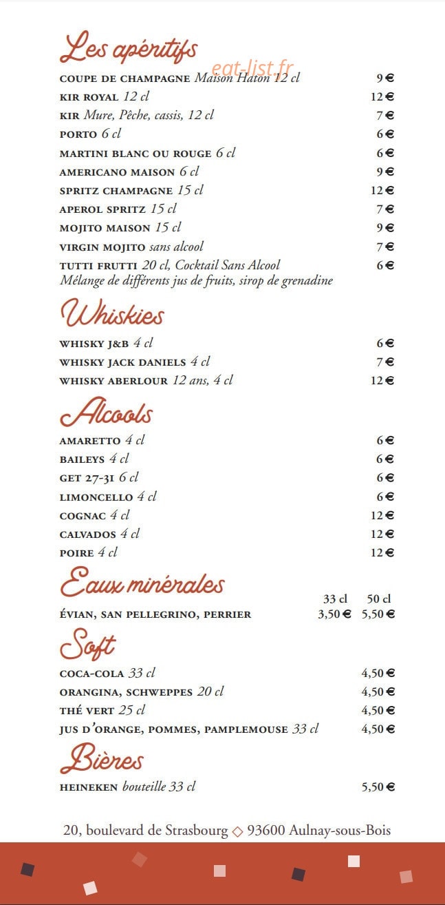 La Terrasse — carte page 5