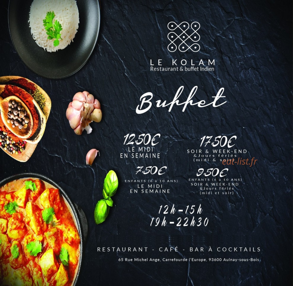 Le Kolam — carte page 1