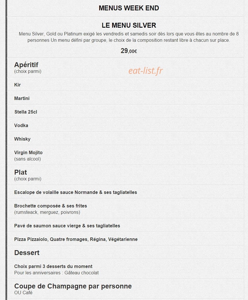 Le new resto — carte page 2