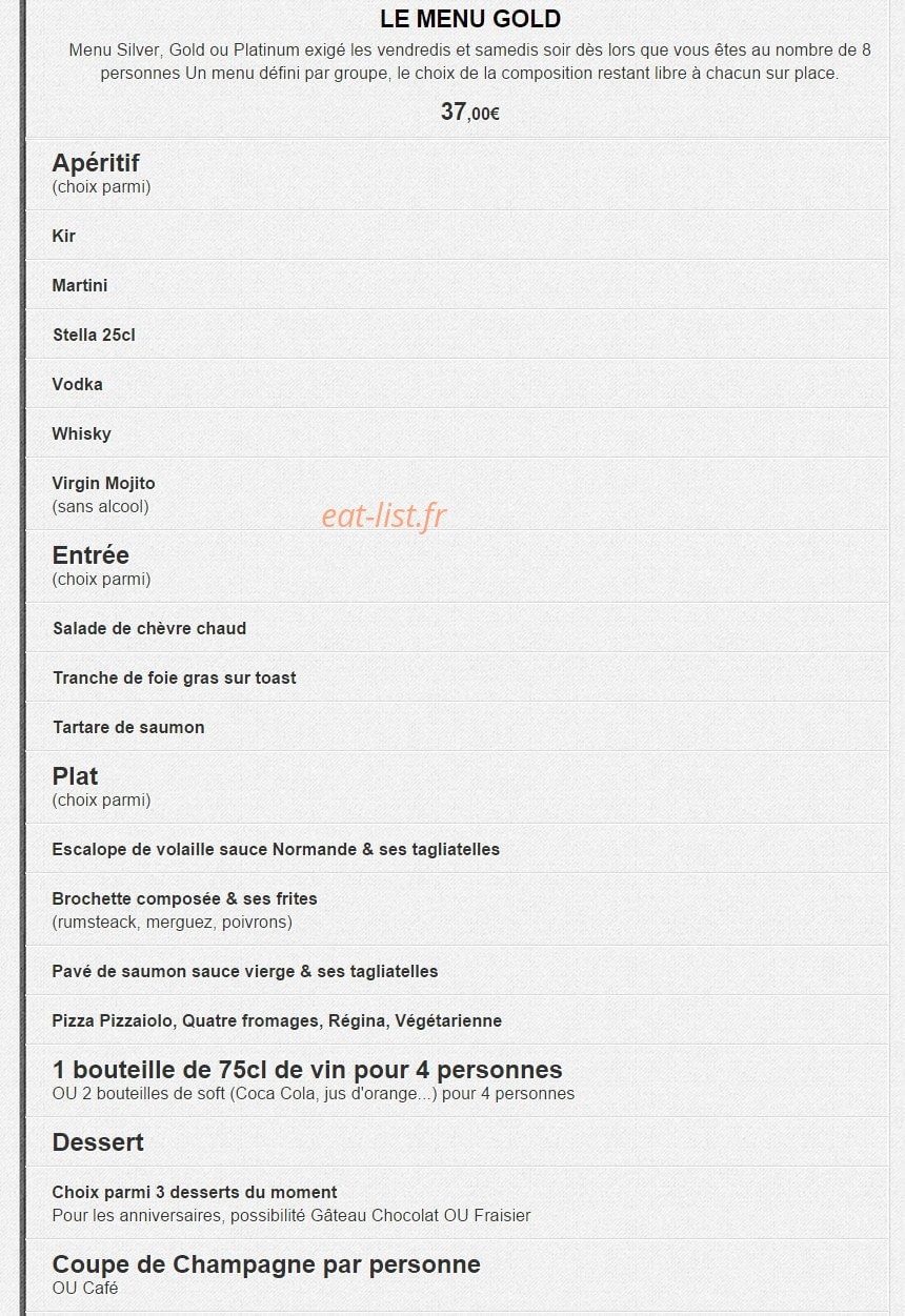 Le new resto — carte page 3
