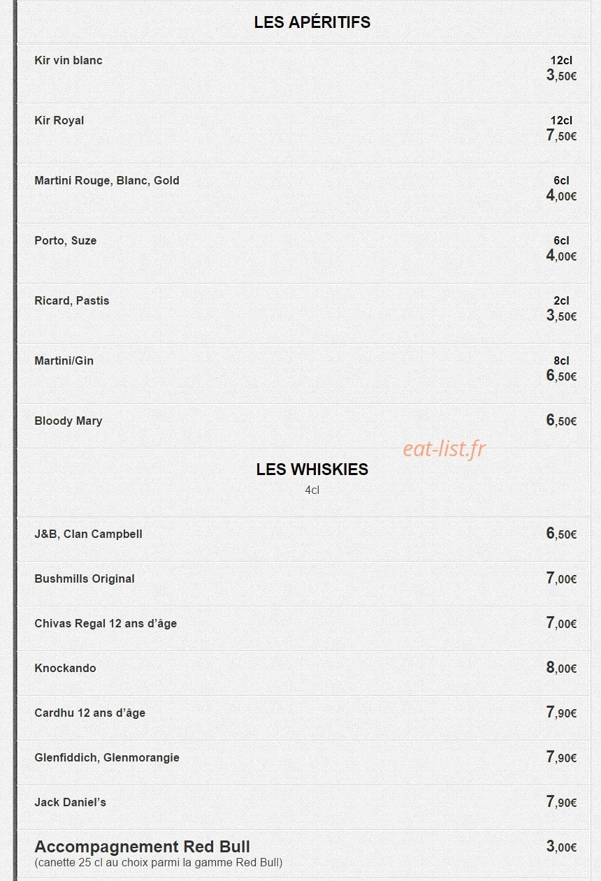 Le new resto — carte page 11