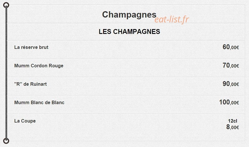 Le new resto — carte page 16