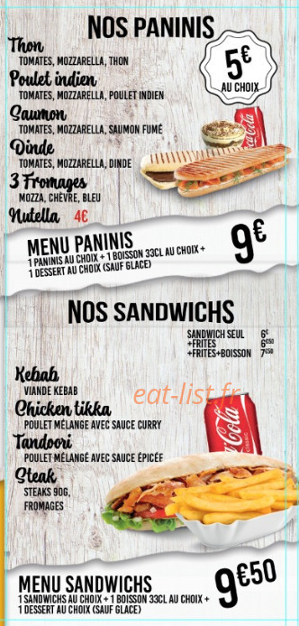 Le Petit Paradis — carte page 4