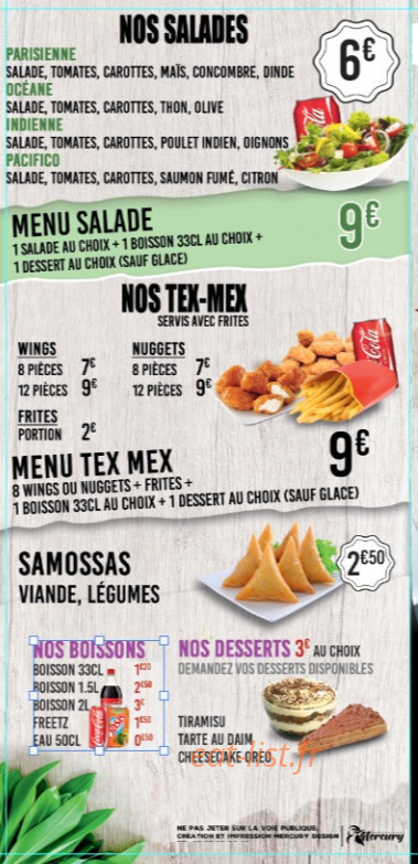 Le Petit Paradis — carte page 6