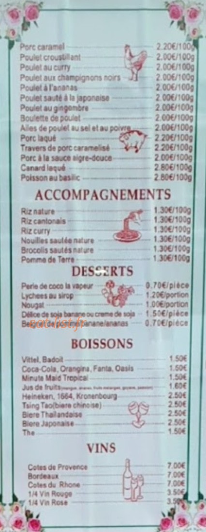 Les Délices de Cathay — carte page 3