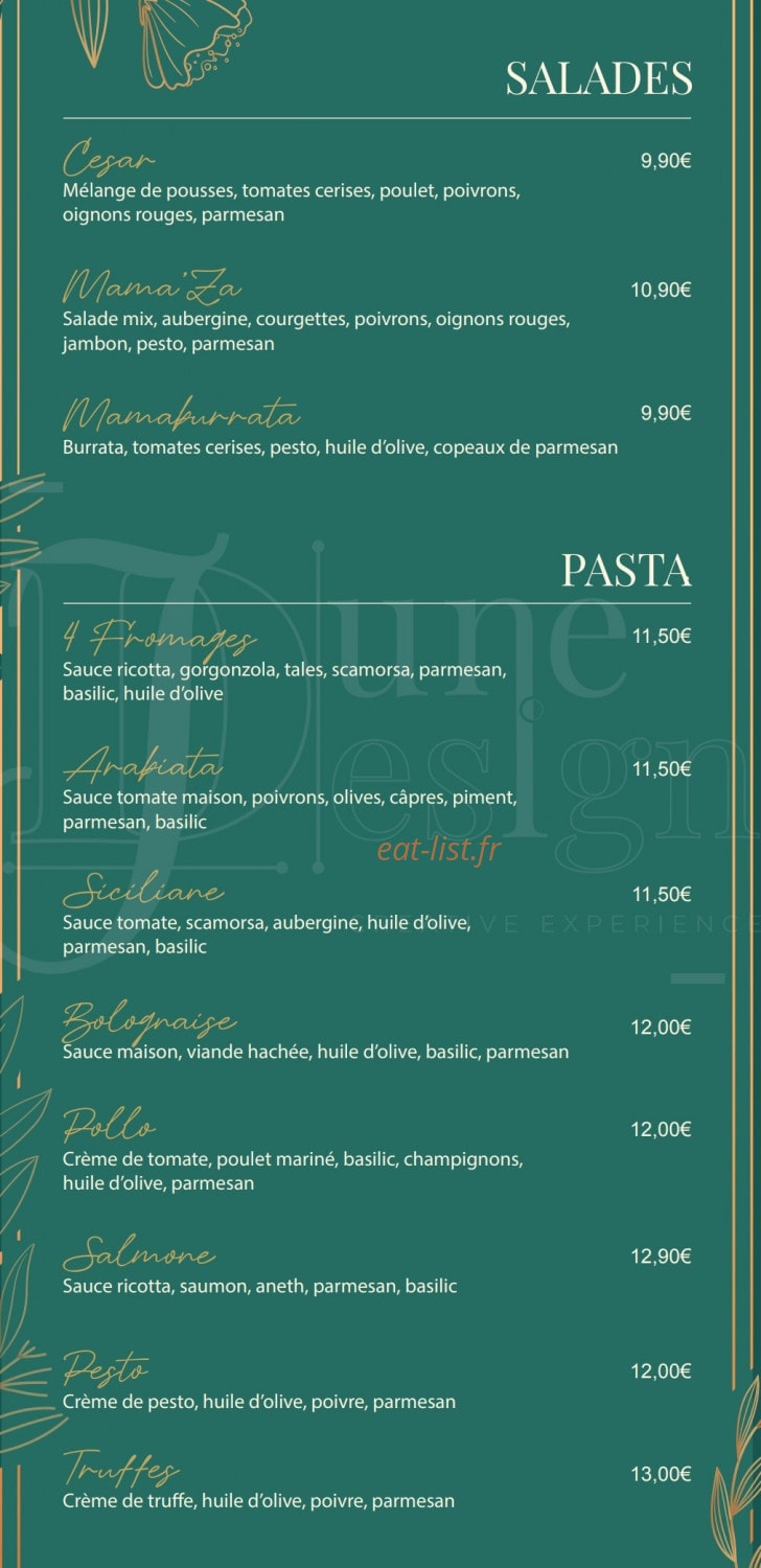 Mamaza — carte page 1