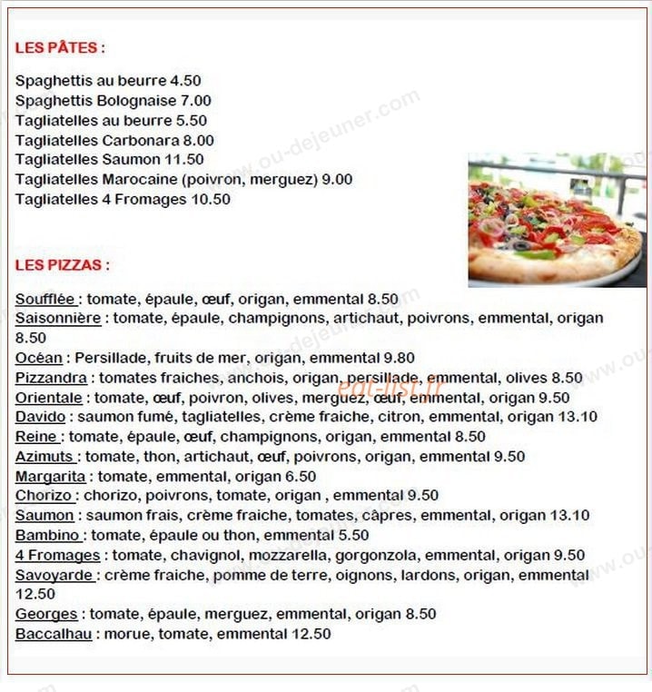 New George's — carte page 2