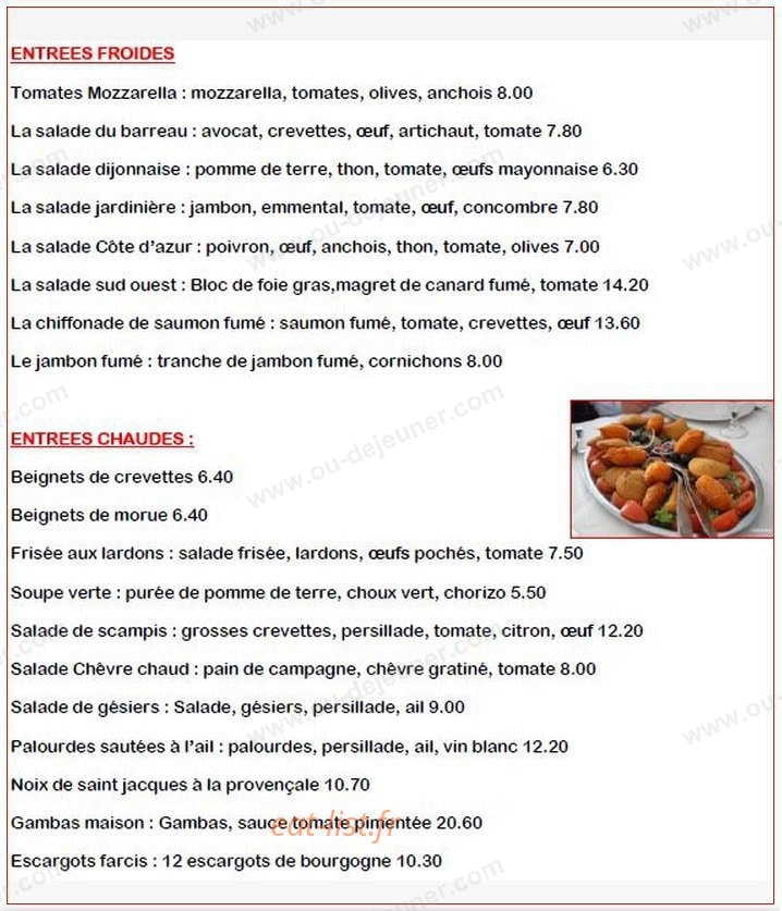 New George's — carte page 3