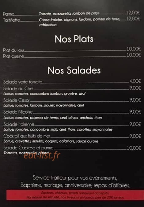 Pizza Sicilia — carte page 5