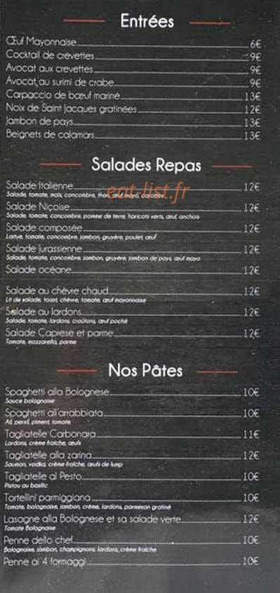 Pizza Sicilia — carte page 3