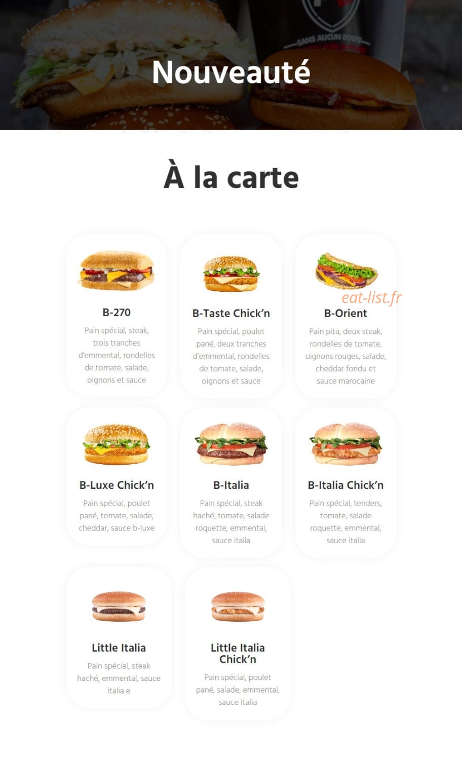 Point B — carte page 1