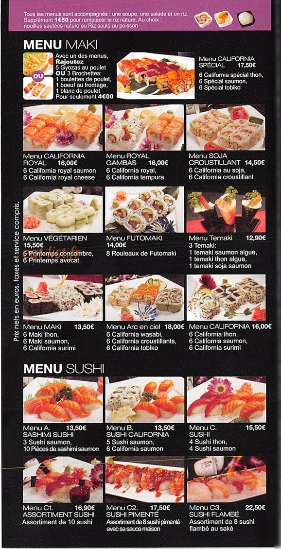 Royal Tokyo — carte page 2