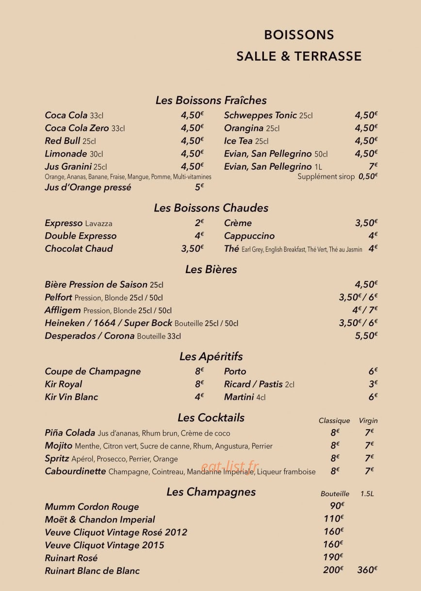 Stras’Bar — carte page 5