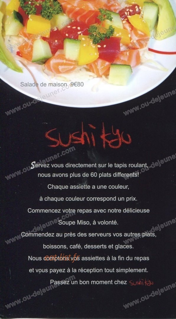 Sushi Kyo — carte page 2