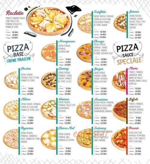 Allo Pizza — carte page 2