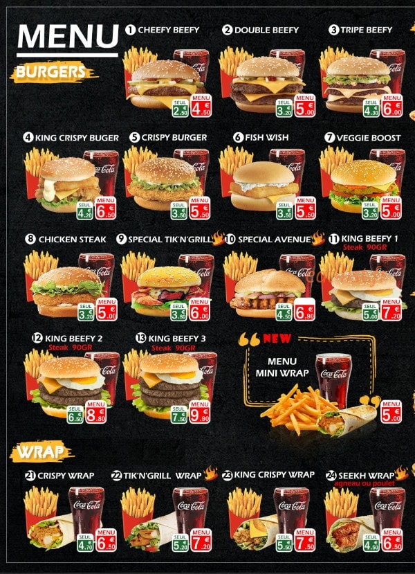 Chicken Avenue — carte page 1