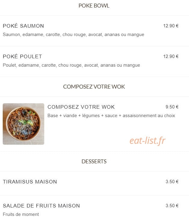 Dare Wok — carte page 5
