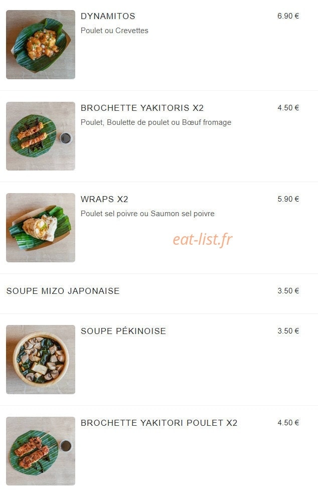 Dare Wok — carte page 2
