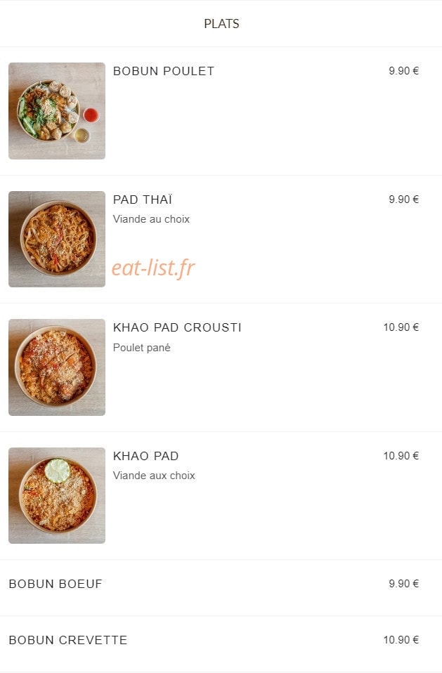 Dare Wok — carte page 3