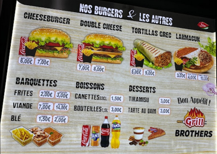 Grill brothers — carte page 2