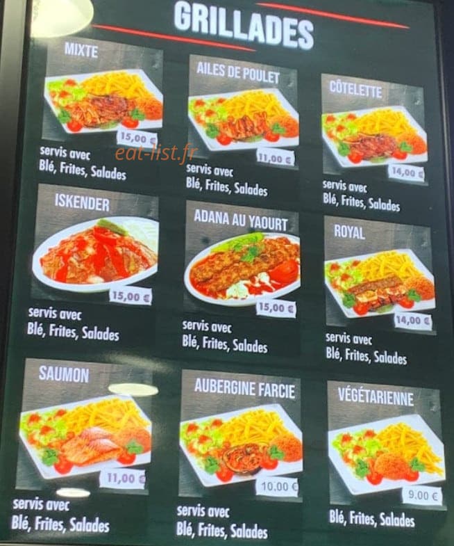 Grill Mazlum’s — carte page 2