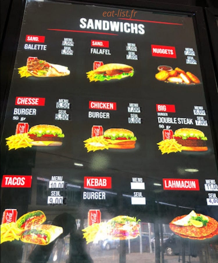 Grill Mazlum’s — carte page 1