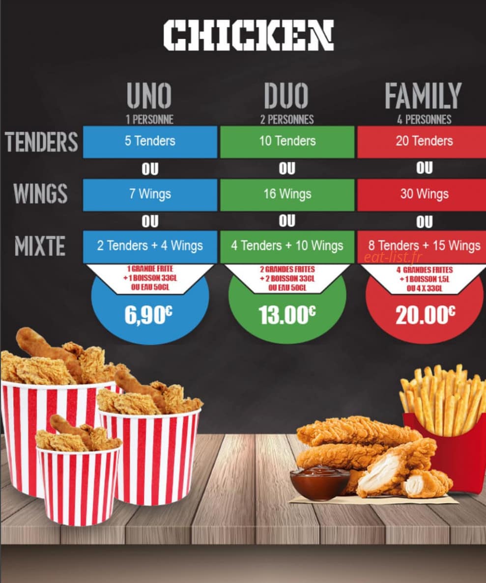 La Family Grill — carte page 1