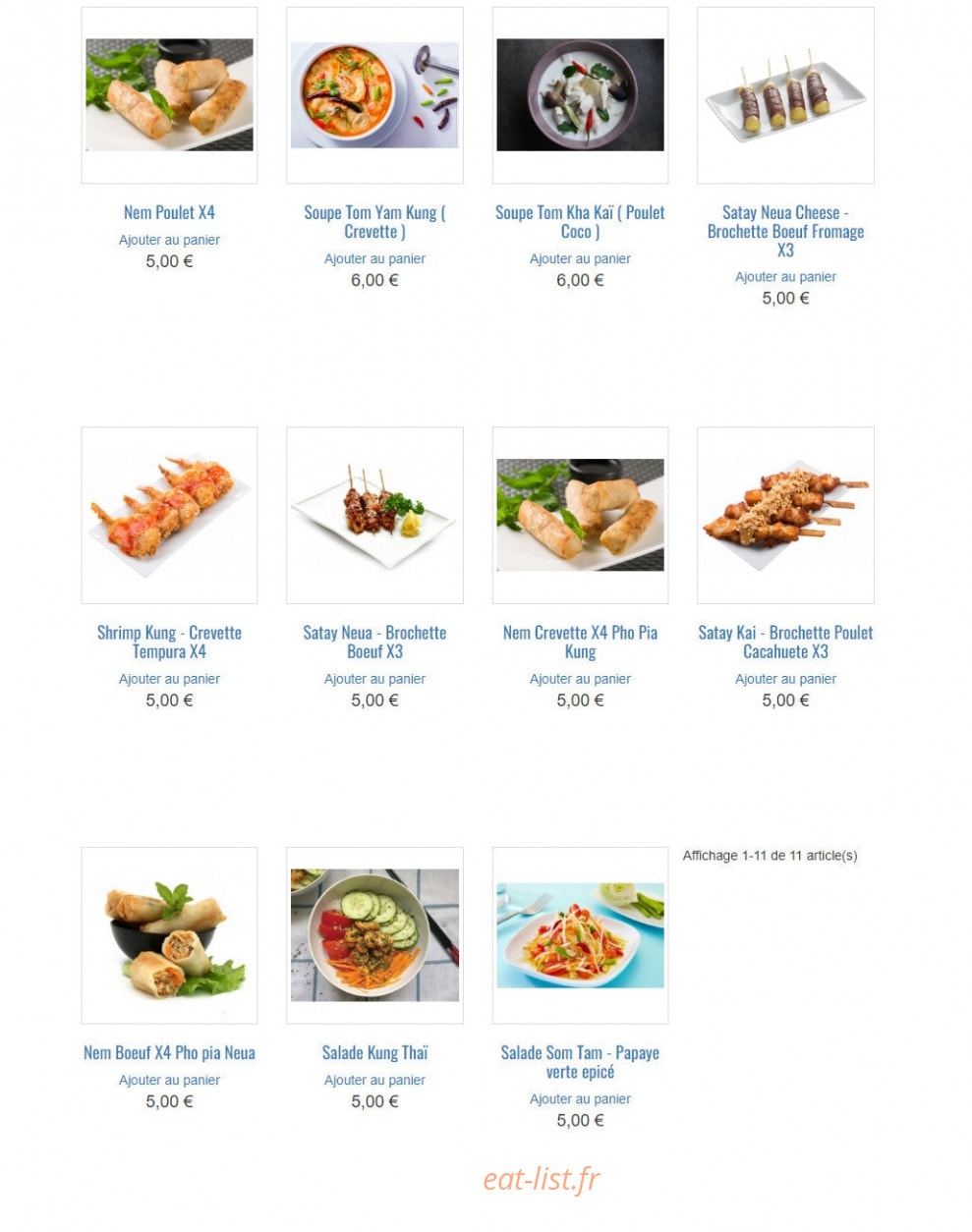 Le Phuket's — carte page 1