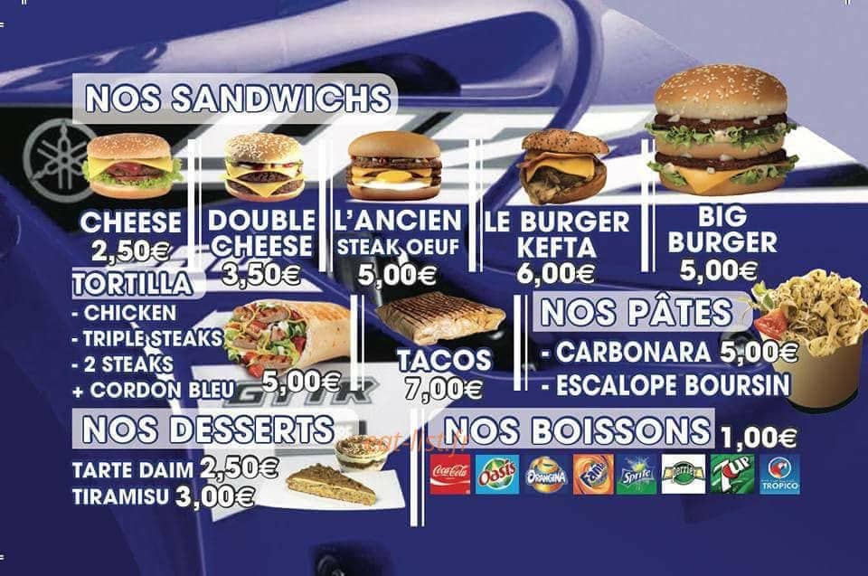 Obreack burger — carte page 2