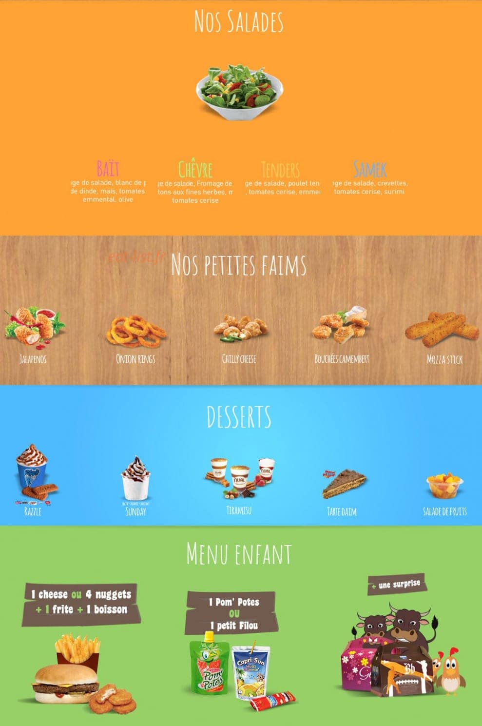 Bait Burger — carte page 3