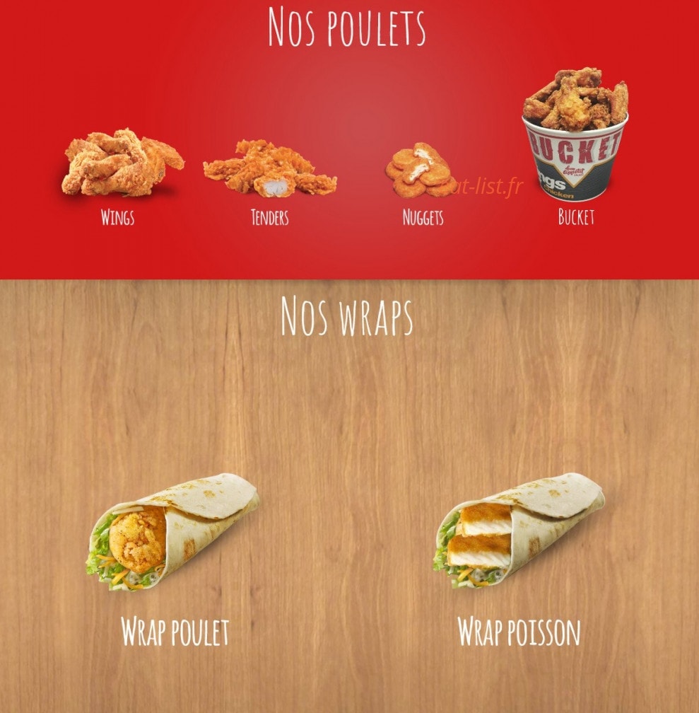 Bait Burger — carte page 2