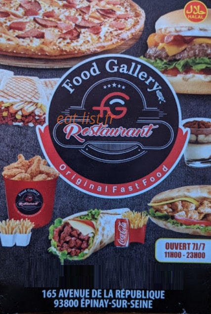 Food Gallery — carte page 1