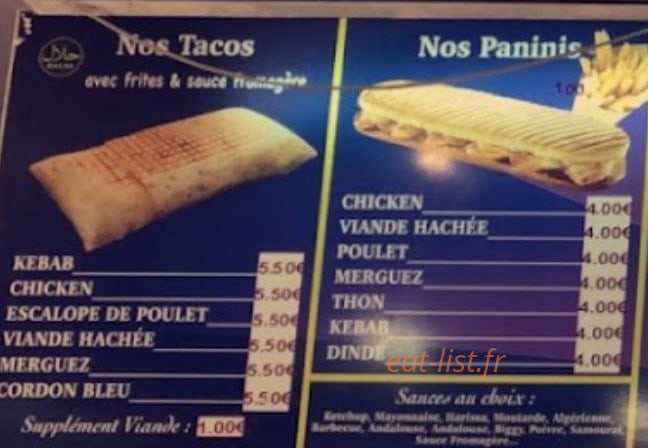 Le Petit Délice — carte page 1