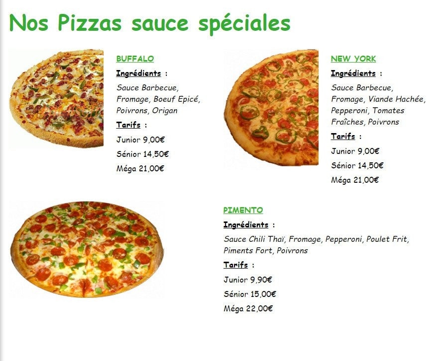 Pizza Must — carte page 6