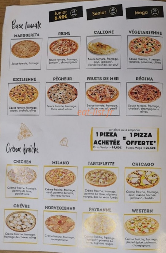 Street pizza — carte page 2