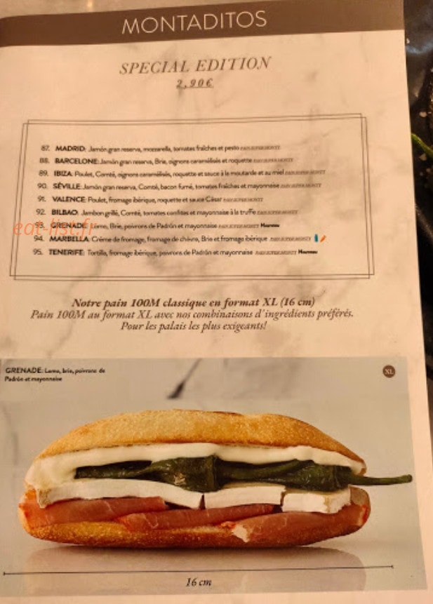 100 Montaditos — carte page 3