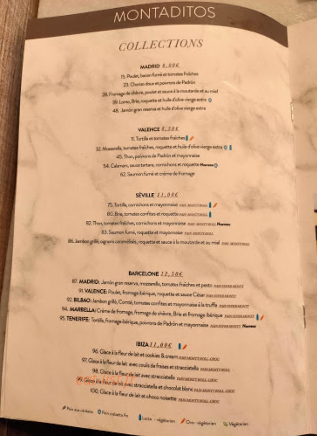 100 Montaditos — carte page 2