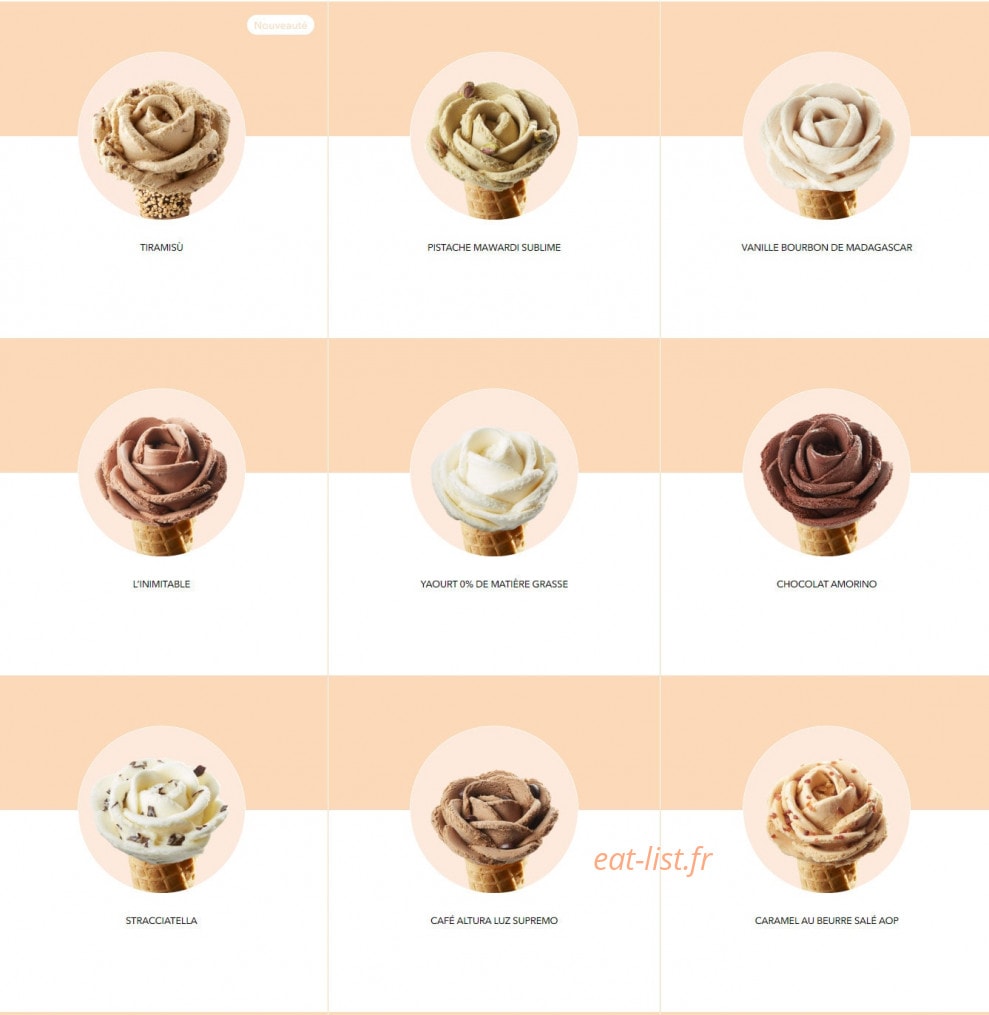 Amorino — carte page 3