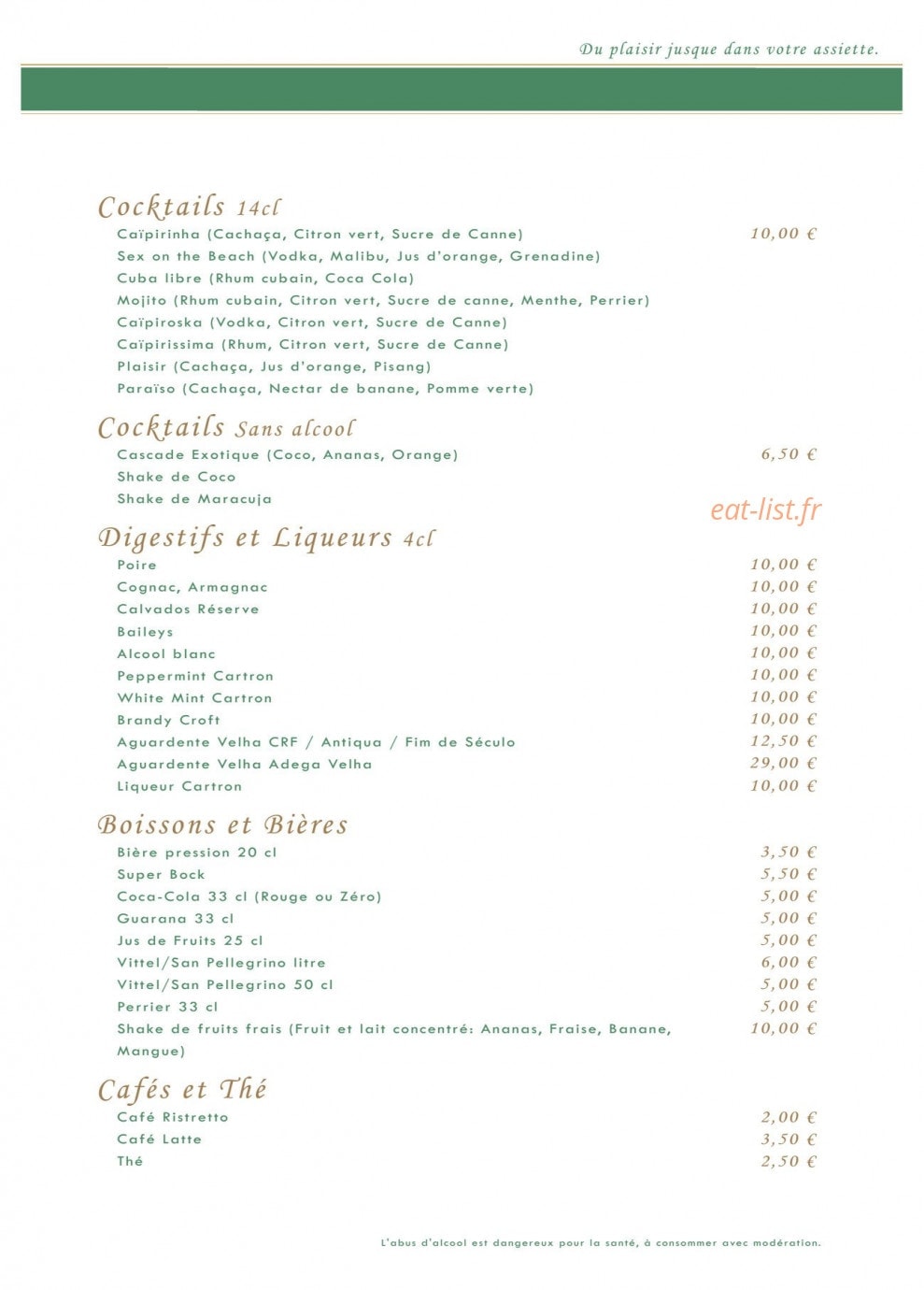 Au Plaisir Du Portugal — carte page 2