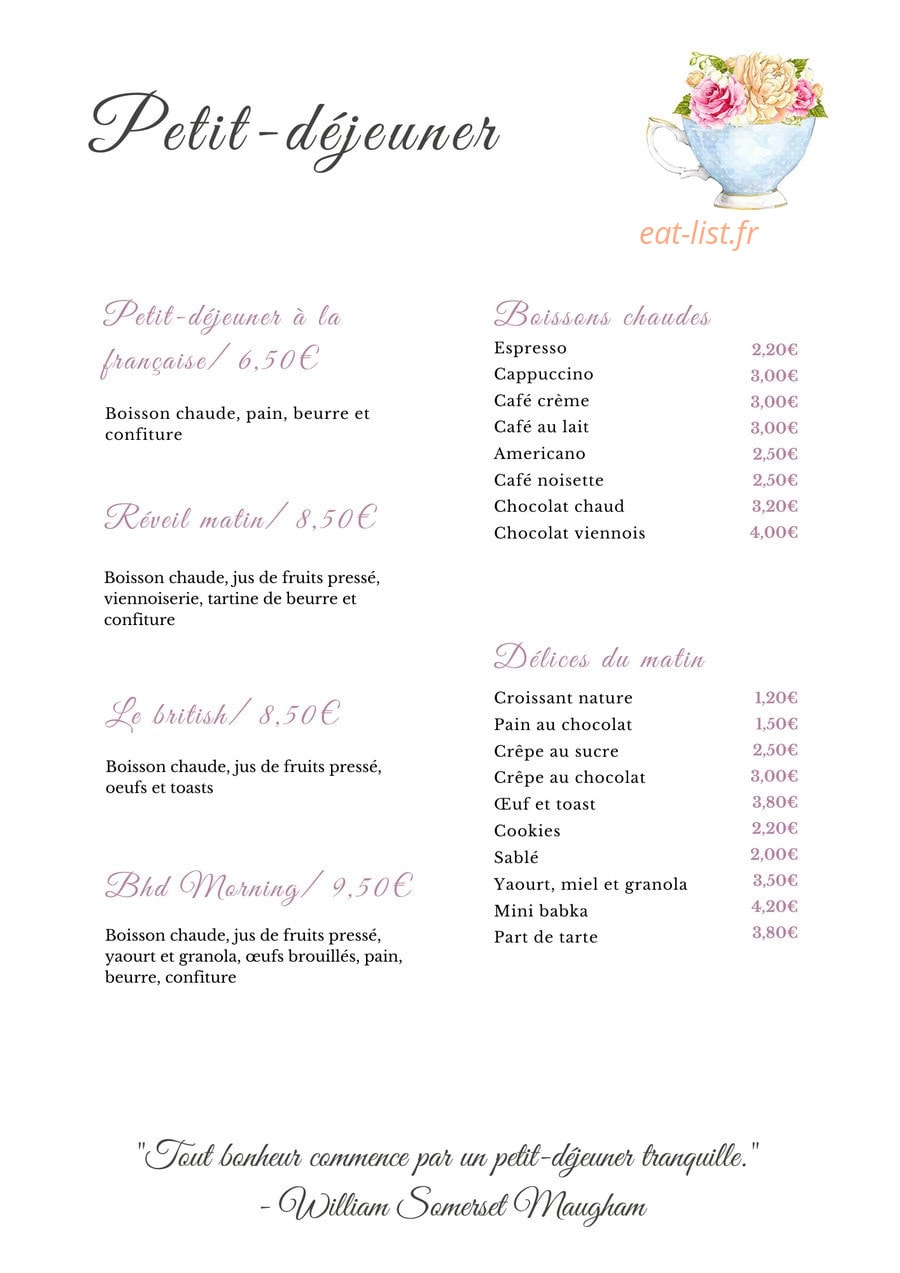 Bonne Heure des Dames — carte page 6