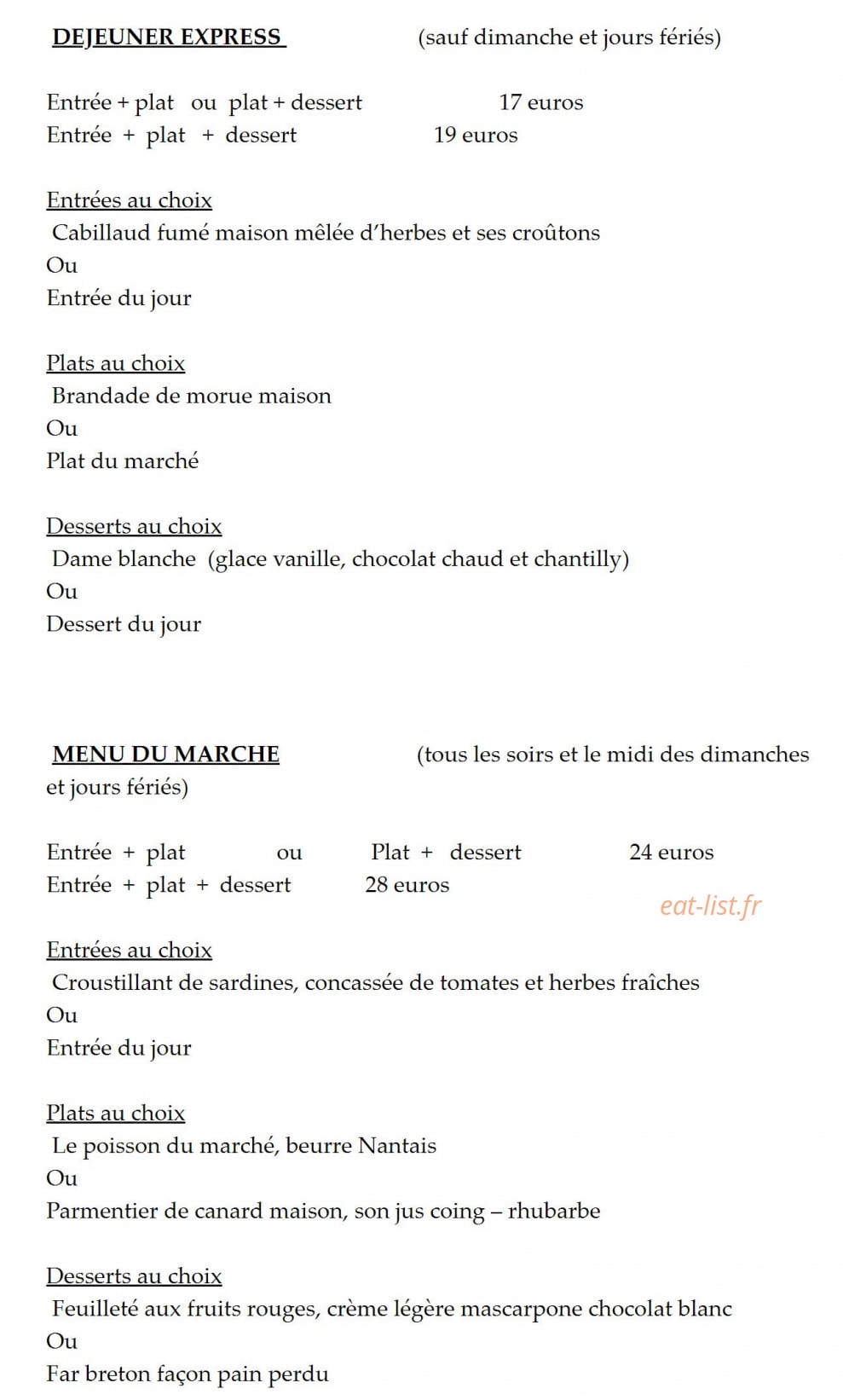 Boucanier et cie — carte page 2