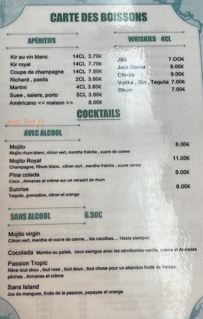 Café l'Echat — carte page 2
