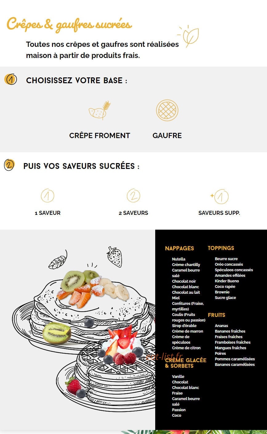 Crêpe Touch — carte page 7