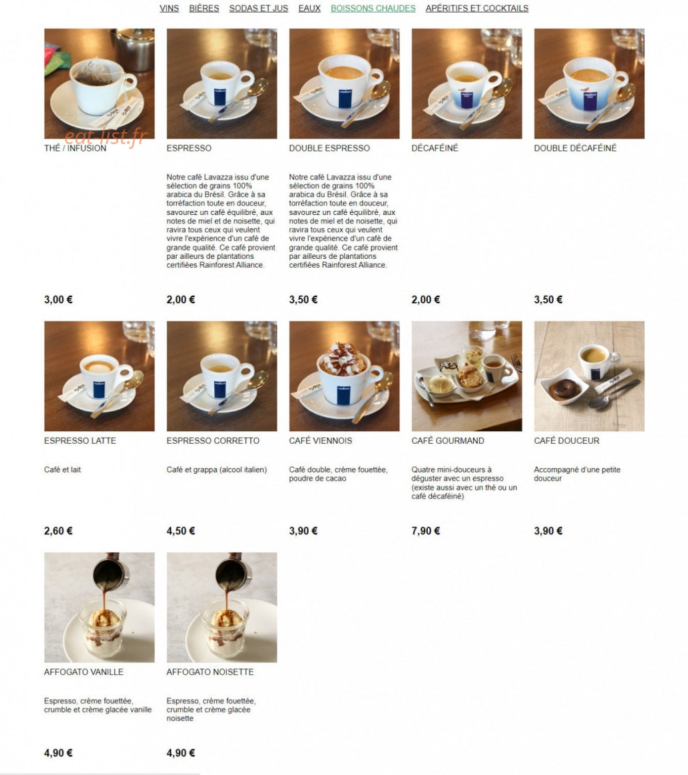 Del Arte — carte page 15